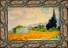 Champ de ble et cypres. Van Gogh (60x50) 